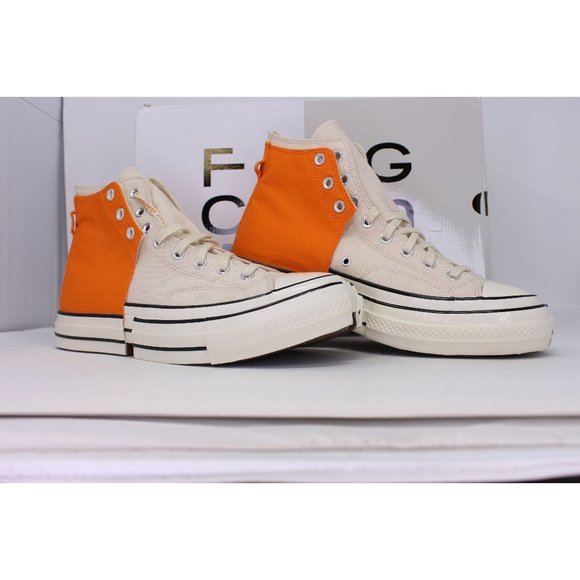 Men's Chuck 70 2 in 1 Hi Persimmon Orange 169840C - Picture 1 of 8
